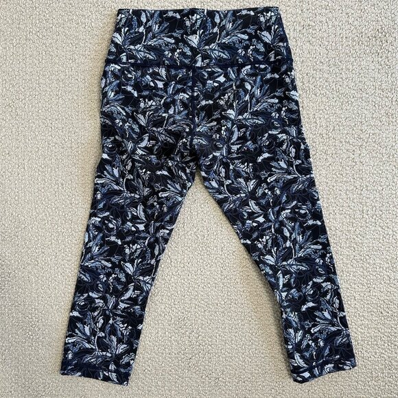 Lululemon Wunder Under Crop Leggings Size 8 Hi-Rise 21" Embellished Multi - Picture 2 of 6